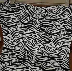 Zebra print bodycon dress